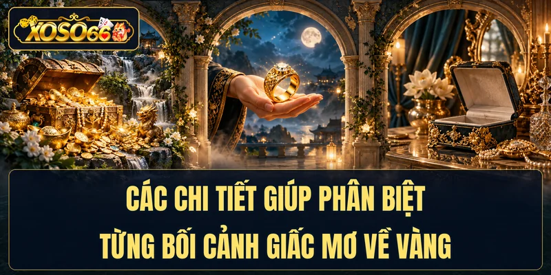 Các chi tiết giúp phân biệt từng bối cảnh giấc mơ về vàng