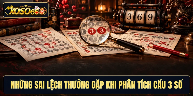 Những sai lệch thường gặp khi phân tích cầu 3 số